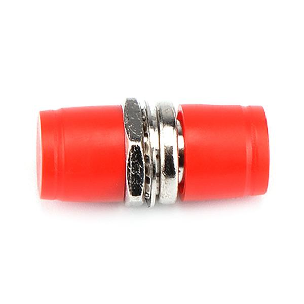 Red Small D Optical Fiber Adapter FC Singlemode UPC Round Type