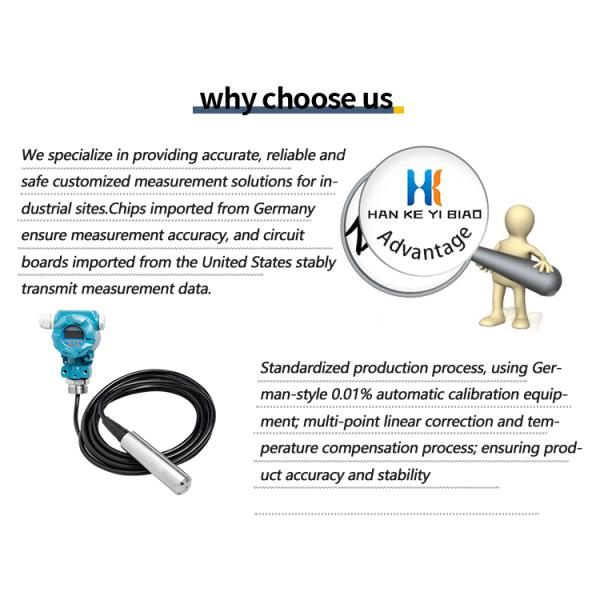 Hank 2088 Pressure Sensor Probe Pressure Sensor Universal Gauge Process Pressure Transmitter with Display for Liquids