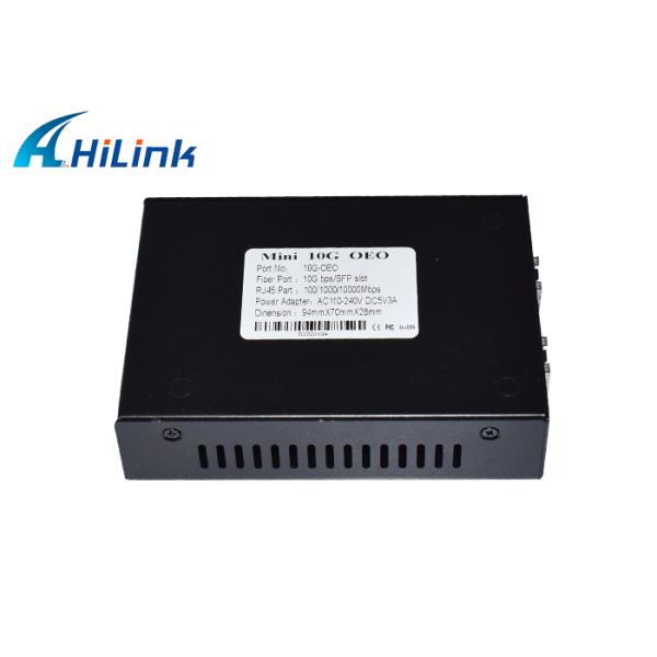 80KM SFP+ To SFP+ 10G OEO Converter With 3R Repeater Function