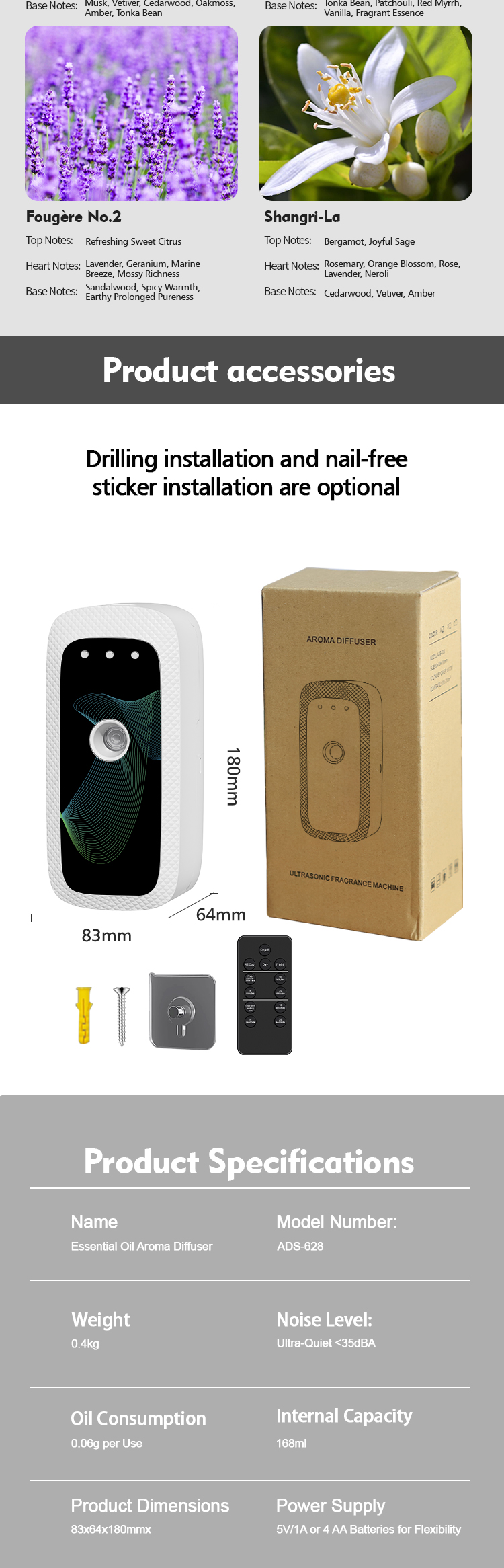 Smart USB Rechargeable Aroma Diffusers Remote Control Smart Aromatherapy Diffuser