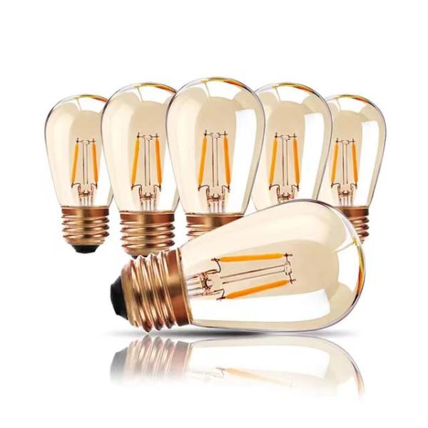 Create a Romantic Atmosphere with G45 T45 ST45 E27 Base Amber Light String 50M Length