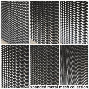 Quality Decorative Aluminum Expanded Mesh Sheet , Diamond Wire Mesh Panels Raised Expanded for sale