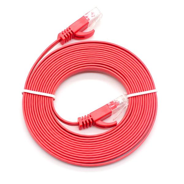 Buy 30Awg Network Patch Cord Unshielded CAT5e Flat Copper Patch Cable at wholesale prices