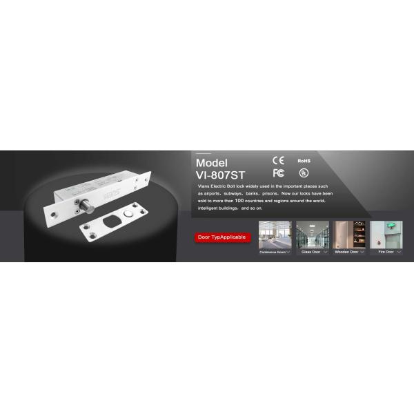 Alumintum Alloy Narrow Panel Electric Bolt Lock With Timer