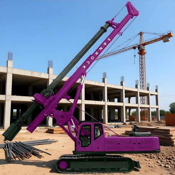 Portable Rotary Drilling Rig Table Slewing Angle 360° Building Piles Rotary Borehole Drilling Machine