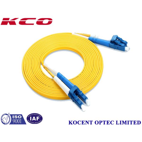 Single Mode Duplex LC/UPC Fiber Optic Patch Cord 2.0mm PVC LSZH for High Density Connectivity