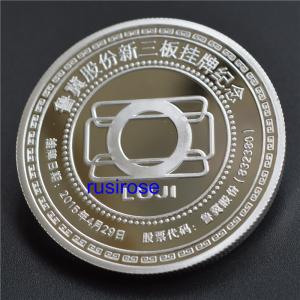 Quality 2019 new 999 sterling silver commemorative coins custom, corporate listing medals custom, customized listing souvenirs for sale