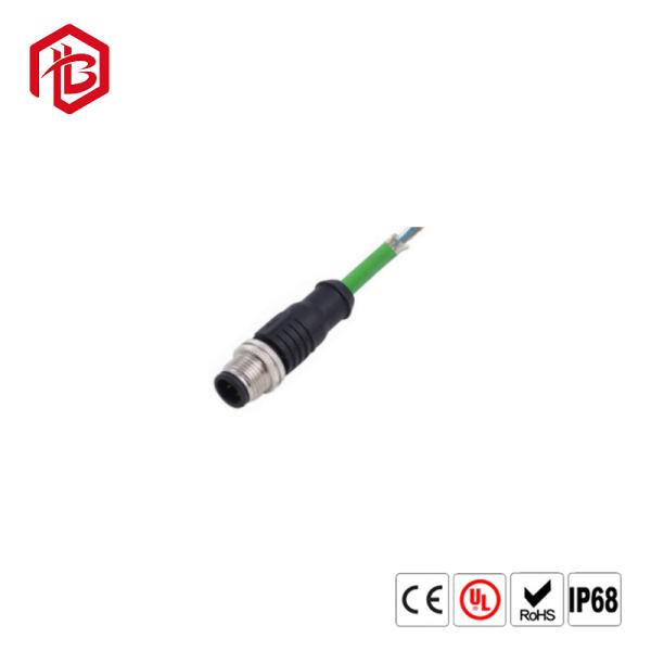 IP67/68 Waterproof Circular Connector M12 Cable Connector A/B/D Coding 3-17pin Plug