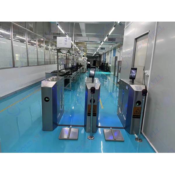 Security Metal Turnstile Outdoor Entrance Access Control With ESD QR Code Scanner Reader
