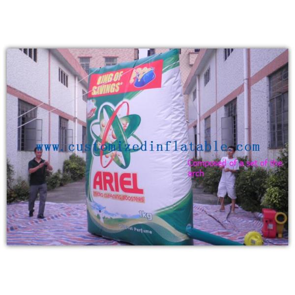 Promotion Arch Square Custom Inflatable Arch With Printing , Strong Pvc Bag Packing
