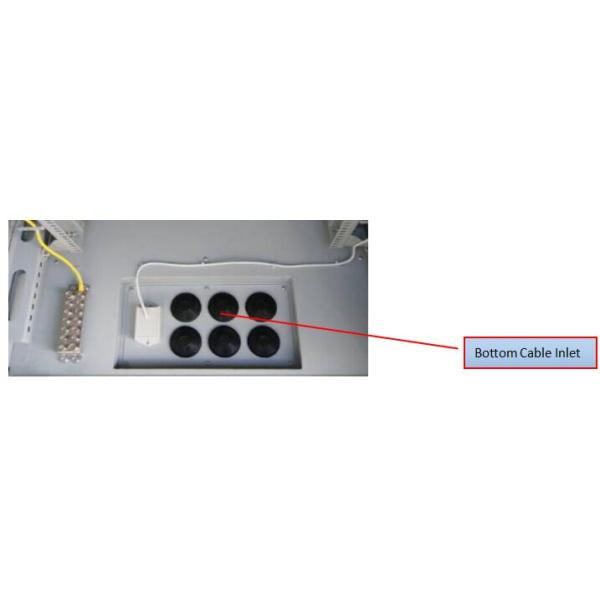 IP55 Base Station Cabinet , Outdoor Data Cabinet With Rectifier System PDU