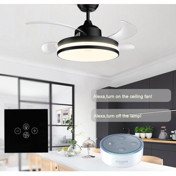 86*86mm 4 Gang Touch Dimmer Switch Iot Light Switch EU Standard