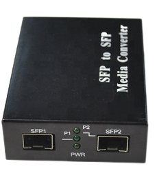 SFP To SFP Manageable Data Ethernet Media Converter Auto Negotiation Function