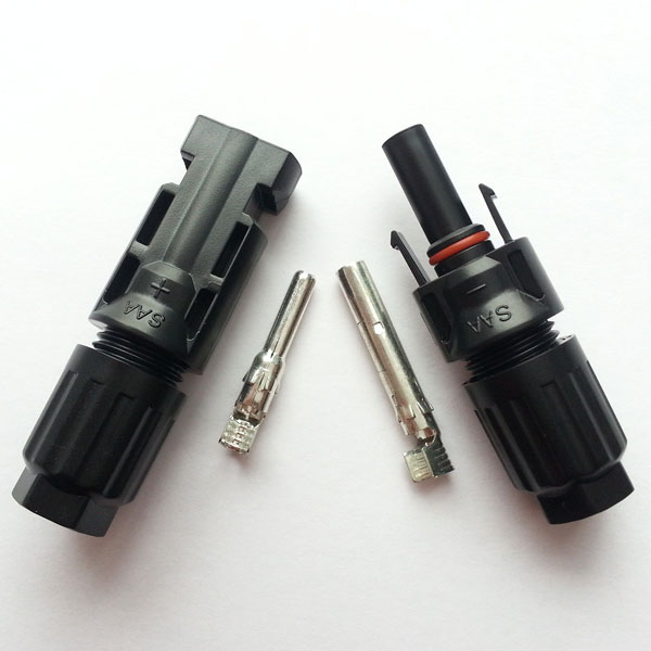 2 Pin Solar Connector Excellent Plastic Material Low Transition Resistance