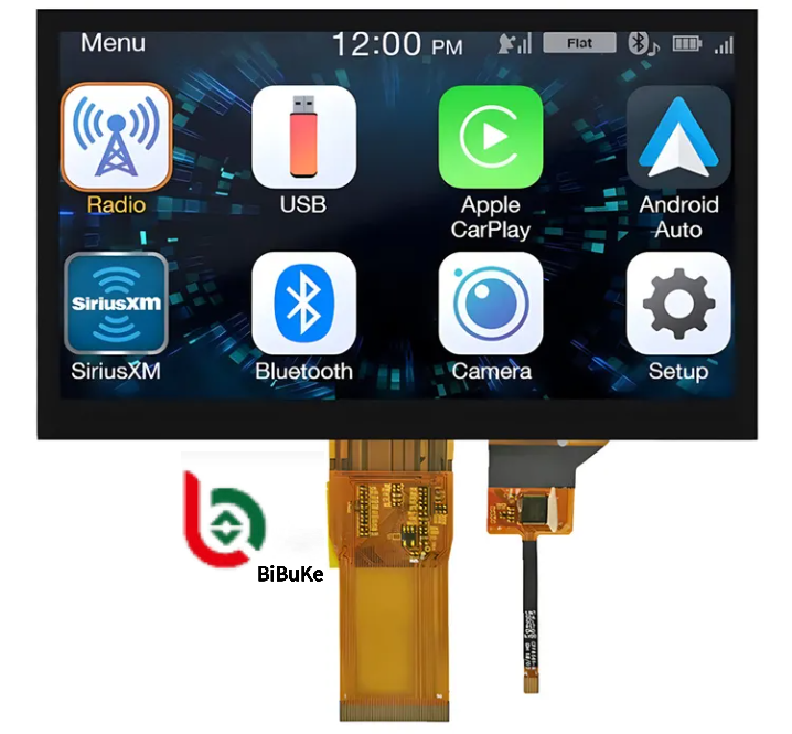 7 Inch 1024x600 Full Viewing Angle RGB Interface TFT LCD Display with IPS Technology