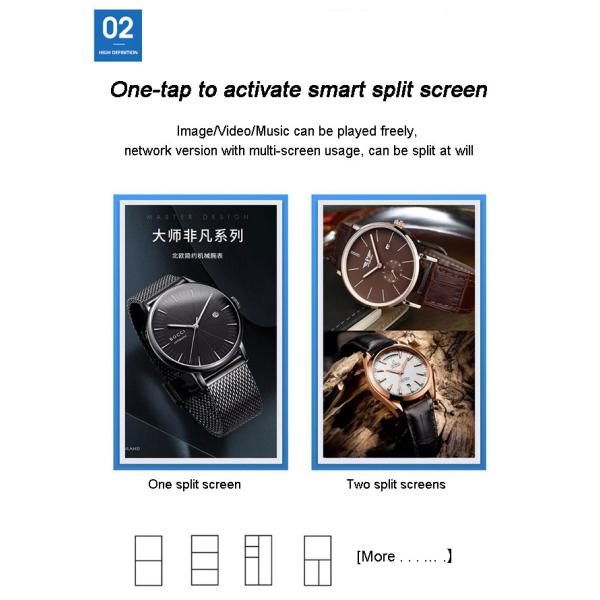 1500nits Innovative Lcd Screen Window High Brightness For Retail Stores Android 11 Operating