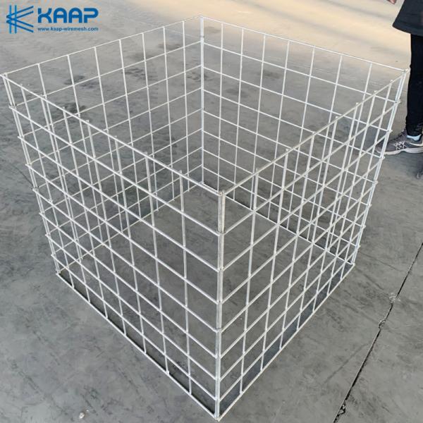 Anti Rust Square Hole Welded Gabion Basket Mesh
