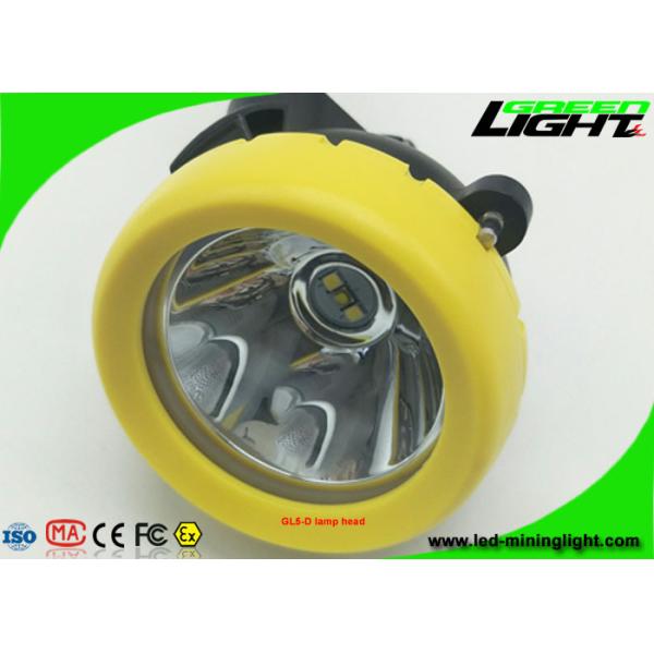 IP68 Mining Cap Lights Corded 10000Lux Brightness With Cable USB Charging Support