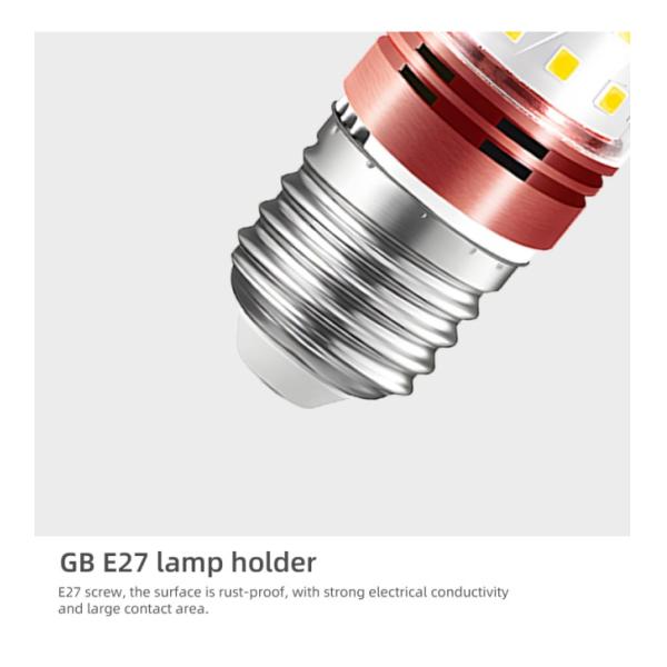 Tri-Color Dimmable LED Corn Bulb Light 12W 16W With E14 And E27 Screw Base