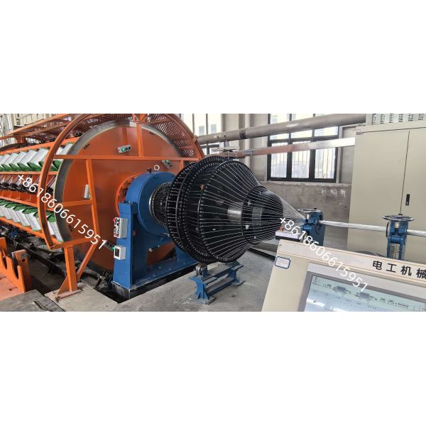 Rigid Type Copper Wire Armoring Machine with 630/24 Configuration and Precise Tension Control for Cable Stranding