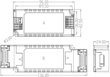 30W DALI DT6 And PushDIM Dimmable Constant Current Led Driver For LED Downlight