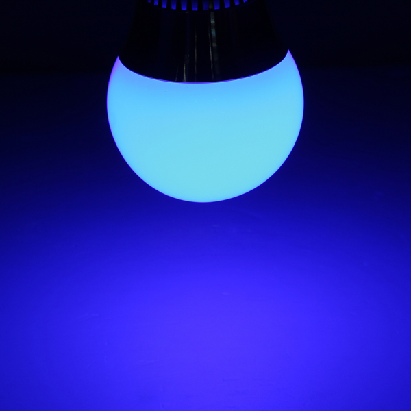 RGB LED bulb light 3W with remote E27 lamp base