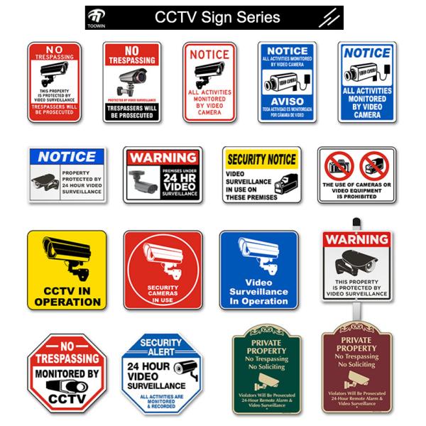 Toowin Customized Security Yard Sign Rectangular 4Mm Waterproof Letters For Voting