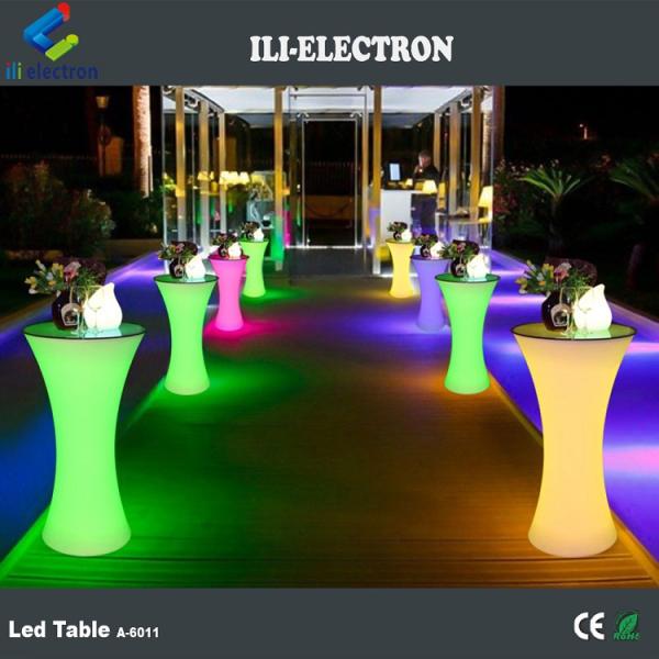 Remote control plastic glow bar tables