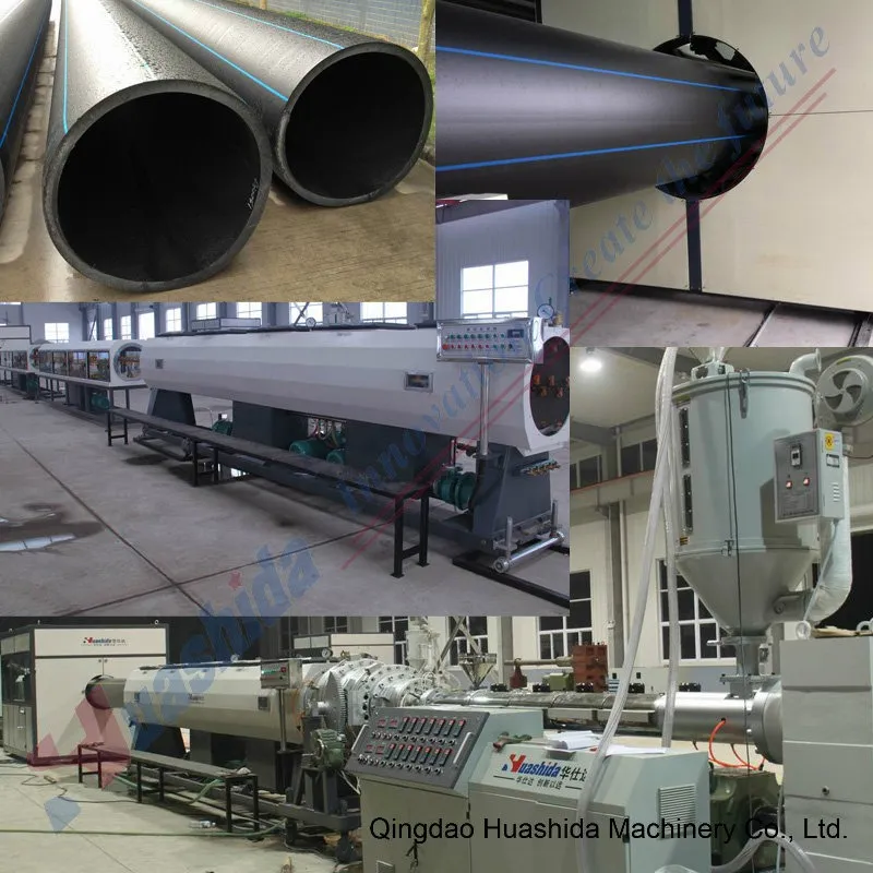 Automated HDPE Solid Pressure Water Gas Supply Plastic Pipe Making Machine