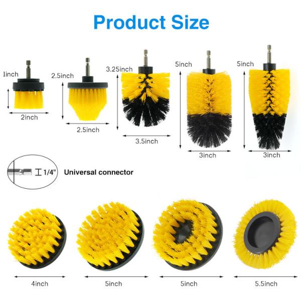 4inch Drill Scrub Brush Attachment Grout Scrubber ODM
