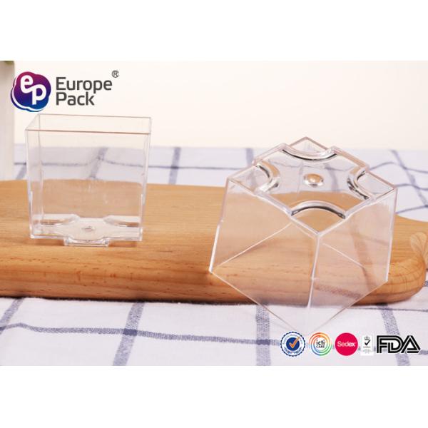 Disposable PS Square Party Dessert Cups 60ml 4.5cm Great For Wedding