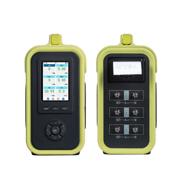 Precision Multi Gas Detector with Modular Internal Structure and 3.5-inch IPS LCD Screen for CO NO NO2 SO2 VOC O2 CO2 Detection