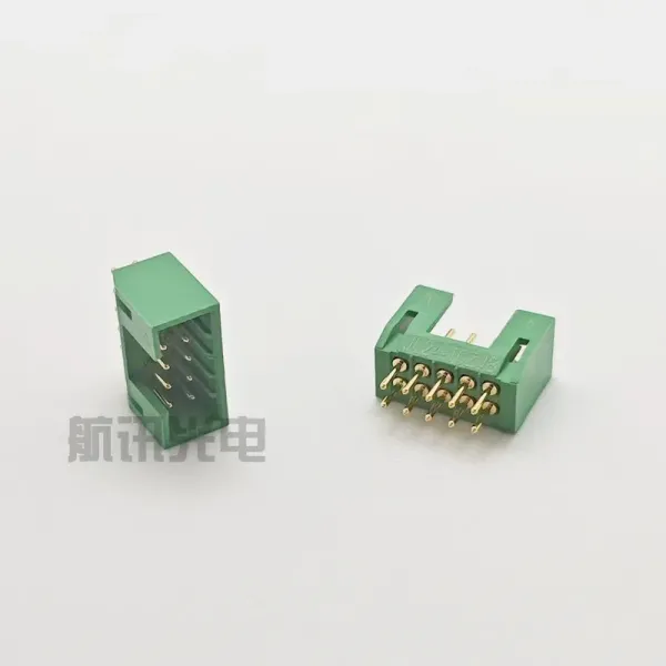 Jl24-10zjb 10-Pin Straight PCB Socket Rectangular Aviation Connector for Industrial Control Systems.