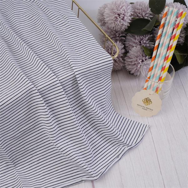 Skin-Friendly Environmentally Friendly Comfortable Striped Material Fabric For Casual Wear