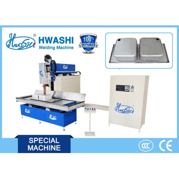 Hwashi CNC Automatic Rolling Seam Welding Machine for Stainless Steel Kitchen Sink Bowl