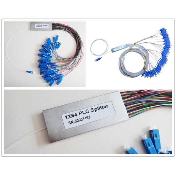 1*64 / 2*64 PLC Fiber Optic Splitter with PVC LSZH Outer Jacket