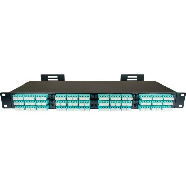 MPO MTP Fiber Optic Patch Panel , 144 Fiber 12 Core Optical Fiber Patch Cord