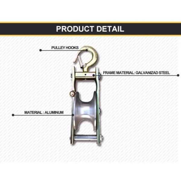 Nylon Wheel Crossarm Mounted Conductor Pulley Stringing Block