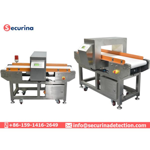 Stainless Steel 304 Frame Metal Detector Food Processing Industry Automatic Stop