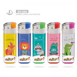 China Torch Dongyi EUR Standard Plastic Electric Cigarette Electric Lighter Children Resistance on sale
