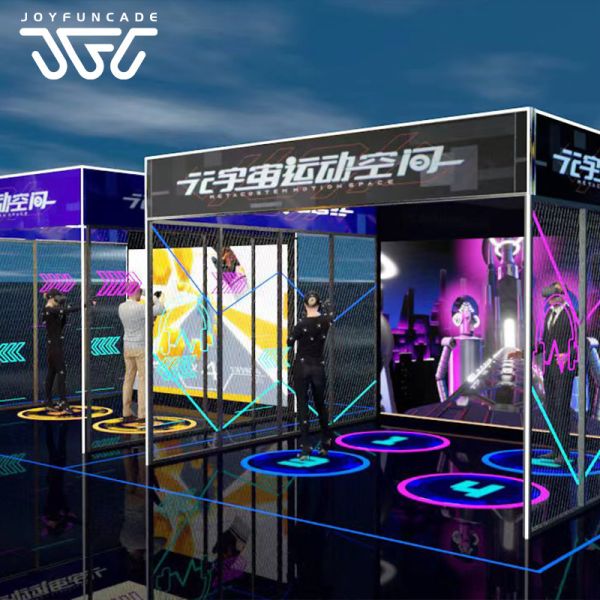 MultiplayerVR Simulator Arcade machine VR Metaverse Motion Space Modular Immersive Simulator VR Universe Motion Space Arcade Machine Metaverse Pop-Up