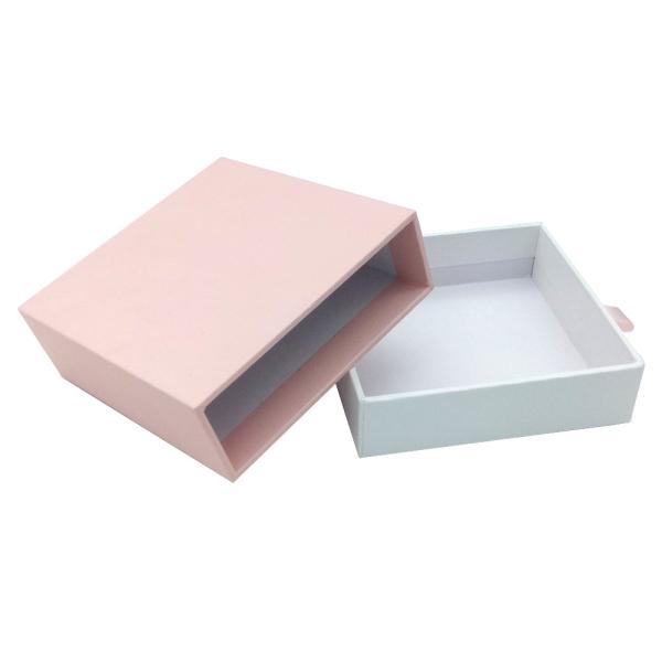 Embossing Hard Gift Boxes CMYK 4C Offset Pink Magnetic Box