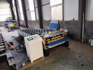 Quality High Speed Roofing Sheet Roll Forming Machine With Motor Cutting Device for sale