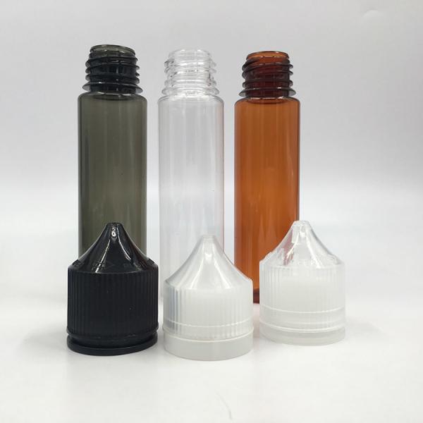 Childproof Screw Cap Round Liquid Dropper Bottle / E Liquid Bottle Screen Printed With Customized