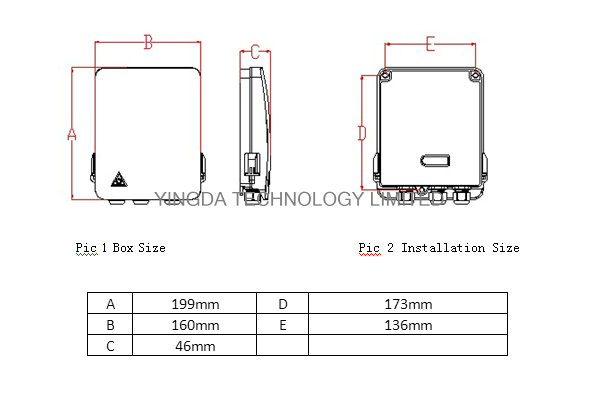 Waterproof 8 Ip65 Optical Termination Box Access Terminal FAT