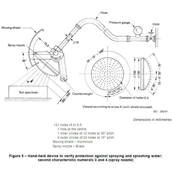 IPX3 / IPX4 Ingress Protection Test Equipment