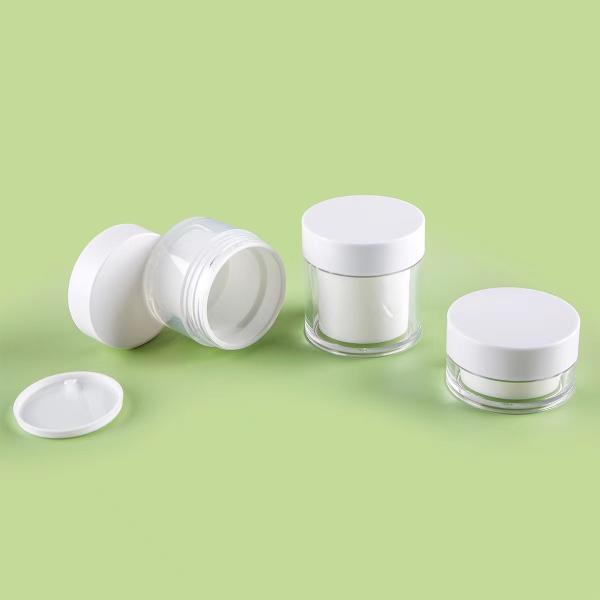 AS PP Double Shell Cream Jar 30g 50g Customizable