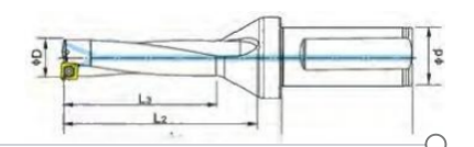 3D 4D Indexable Insert Drill Widely Used 10mm Diameter High Durability