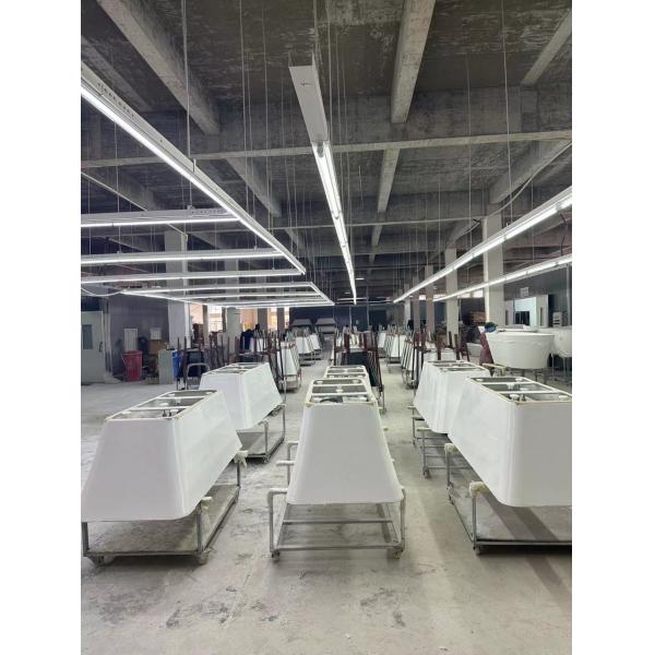 Rectangular PMMA Acrylic Freestanding Bathtub Loading Quantities 80units or 180units