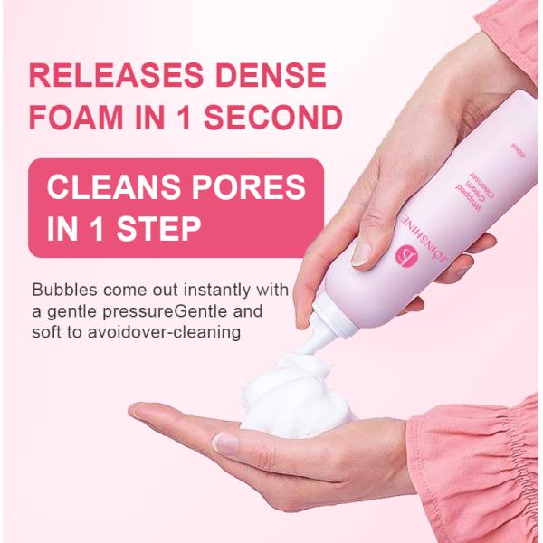 Private Label OEM Amino Acid Whipped Lash Shampoo Cleansing Foam Mousse Face Wash Makeup Remover Mousse Facial Cleanser